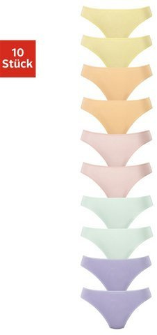 GO IN String (10 Stück) bunt String im praktischem 10er Pack