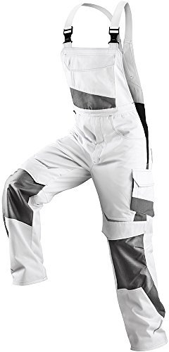 KÜBLER Workwear | PULSSCHLAG Arbeitslatzhose | weiß/anthrazit | Größe 40