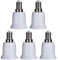 demiawaking 5Pcs Schrauben E14 auf E27 Lampenfassung verstellbar Adapter konvertieren Kronleuchter Lampe Sockel Halter Konverter