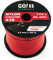GO!elements 100m Paracord Seil aus reißfestem Nylon - 3mm Paracord 425 Typ II max. 192kg - Schnüre als Outdoor Seil, Allzweckseil, Survival Seil, Armband, Hundeleine, Nylonschnur, Farbe: Rot
