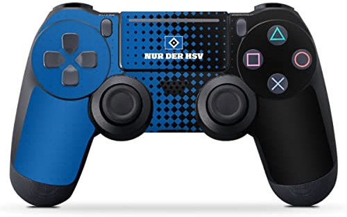 DeinDesign Skin kompatibel mit Sony PlayStation 4 Pro Controller Folie Sticker HSV Logo Offizielles Lizenzprodukt