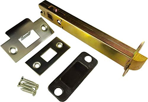 D&H™ 152mm - 6 Inch Double Sprung Tubular Mortice Latch Brushed Satin Chrome - 130mm Backset