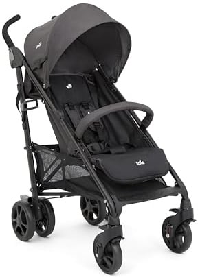 Joie brisk™ lx Buggy, leicht, flache Liegeposition, großer Korb, vorwärtsgerichtet, 5-Punkt-Gurt, Geburt bis 4 Jahre (0–22 kg) (EMBER)
