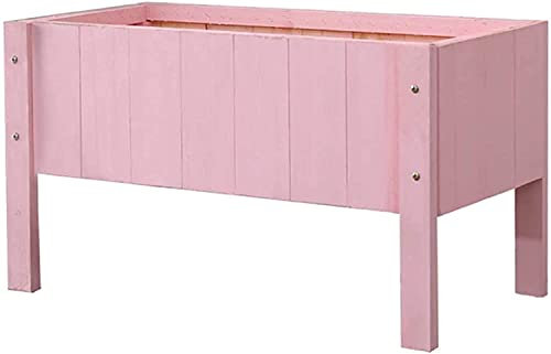 GCSQF Blumenkasten Pflanzkasten Hochbeet Erhöhtes Gartenbett Erhöhtes Gartenbett, Außenterrasse Dachpflanzung Holz Rechteckiger Blumentopf Pflanzer 210519