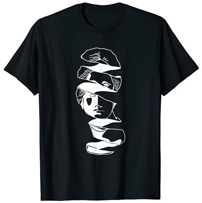Venus Statue Skulptur Spirale Tattoo Design Blackwork T-Shirt