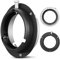 Soonpho Adapterring-Konverter Aluminiumlegierung, Adapterkonverter Legierung für Elinchrom Mount für Bowens Mount Dauerlicht Blitzlicht Softbox Fotolicht Monolight