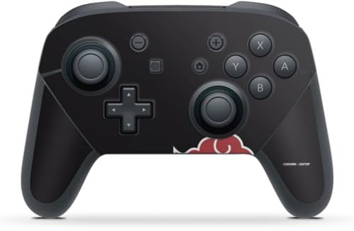 DeinDesign Skin kompatibel mit Nintendo Switch Pro Controller Folie Sticker Akatsuki Naruto Shippuden Offizielles Lizenzprodukt