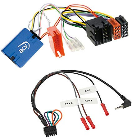 Lenkradfernbedienung Adapter Interface LFB Multi-Anschluss passend für Renault Scenic III ISO kompatibel mit verschiedenen Autoradios