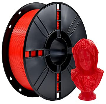 iBOSS PLA+ rotes Filament, 3D-Druckermaterial, hartes und langlebiges Filament, 1,75 mm+/-0.02 mm 1 kg Spule, geeignet für die meisten FDM 3D-Drucker, Wassermelone rot