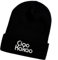 Schnoschi Schwarze Mütze/Strickmütze mit Ciao Kakao Spruch Bestickt für Damen, Herren, Jugendliche und Kinder, Beanie Wollmütze Hip Hop Wintermütze Rollmütze Streetwear Unisex OneSize