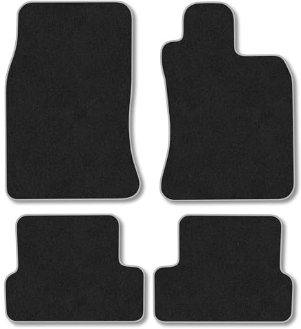 Mini Cooper (2001-2008) Carpet Car Mats | Grey Edge Trim Tailored Fit Floor Mats Full Coverage Protection Accessories Easy Clean Anti Slip Made in the UK