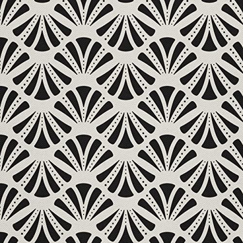 HEKO PANELS Stoff Oxford Wasserdichte Meterware Canvas-Stoff Polyester Stoff Zum Nähen Nähstoffe Möbelstoffe Dekostoffe Handwerken Wasserabweisend Blickdicht Muscheln 1 Meter 155 x 100 cm, (DX207)