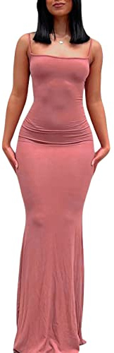 Robe caraco moulante décontractée basique pour femme