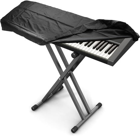 Funda Piano 88 Teclas, Funda Teclado a Prueba de Polvo Cubierta para el Teclado de Piano, Funda Teclado con Cordón para Proteger las Teclas del Teclado de Piano Electrónico (135 x 30 x 13.5 cm)
