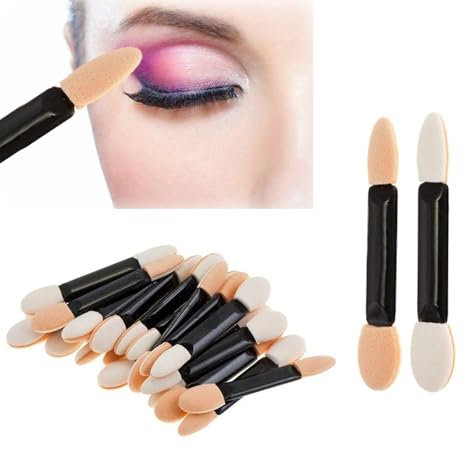 Eyeshadow Applicators, 20Pcs Eyeshadow Sponge Applicators, Eye Shadow Applicator, Dual Sided Oval Sponge Applicator, Eye Makeup Applicators for Eyeliner Eye Makeup Arts Crafts Art Beauty Tool