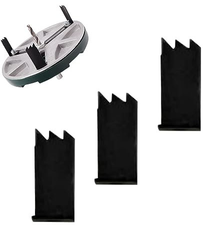 Sega a tazza regolabile, strumento per sega a tazza rotonda regolabile, diametro 45 – 130 mm, utensili da taglio per la lavorazione del legno, apriscatole rotonde (3 lame)