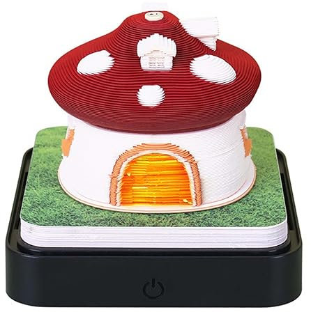 MZYZPPBD Schreibtisch Kalender Mit Lichtern 2025 3D Memo Pad Papier Kunst Sakura Baum Kreative Schreibtisch Kalender Papier Kunst Tempel des Himmels Skulptur Home Dekoration Geschenk,I