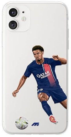 MYCASEFC Coque Football de Zaire-Emery pour Huawei P8 Lite. Housse de Football pour Smartphone en Silicone TPU Transparent - Design de qualité supérieure.