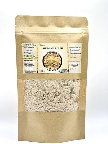 Ground Egusi Ground Hand Peeled Nigeria Egusi Melon Seed Premium Quality (100g)