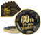 AHPYEUHK 60th Paper Party Plates and Napkins 50pcs 9 Black Birthday Party Dessert Tableware Happy Birthday Decorations Party Supplies