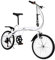 Klapprad 20 Zoll, Klappfahrrad Fahrrad 6 Gänge-Schaltung für Erwachsene Kinder Teens, Griff Sitzhöhe Verstellbar Mit Schutzbleche Glocke Für Stadt Campingausflüge(Weiß)