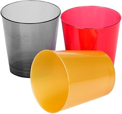 Heku - 30 bicchieri, colorati, 2 cl, PS, Germania