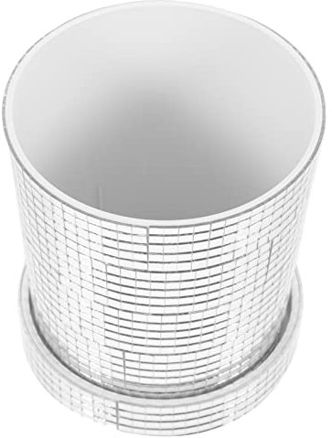 KONTONTY Dekorativer Blumentopf für Sukkulenten und Zimmerpflanzen aus Kunststoff und Glas Vielseitiger Anzuchttopf mit Einzigartigem Design für Indoor und Outdoor Dekoration