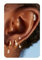 BodyBonita 4 Paires Boucles d'oreilles Argent 925 pour Femme Plaquée Or 14 Carats Petites Clou d'Oreilles Mini Boucles d'Oreilles Créoles pour Plusieurs Piercings Oreille Cartilage