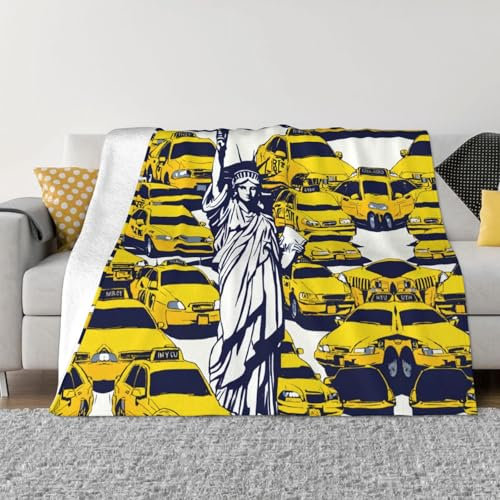 YHBLYKXP Ultraweiche Micro-Fleece-Decke mit New York City, bedruckt, für Schlafzimmer, Sofas und Wohnzimmer