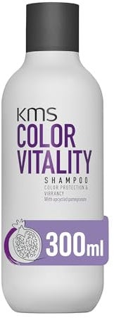 KMS ColorVitality Shampoo for Coloured Hair, 300ml, Color Protection, Shine, Hydration, with Upcycled Pomegranate, Vegan Formula
