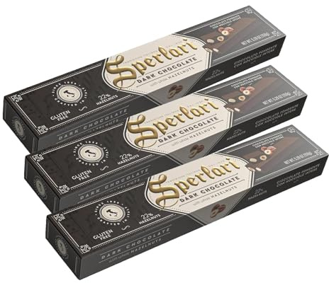 Sperlari - Zanzibar Torrone To Fondente, Senza Glutine, Nocciola, 150 Grammo (Confezione da 3)