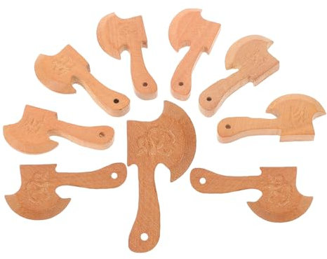STOBOK Gravierte Schlüsselanhänger 10 Stück Holz Schmuck Party Ornament Für Handwerk
