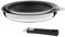 Cuisinox Malice - Série de 2 poêles 20/24cm revêtement céramique avec poignée noire