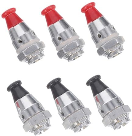 FELTECHELECTR Safety Valve Accessories for Pressure Cookers 6pcs Set of Aluminum Parts Pressure Plug Cooker Valve