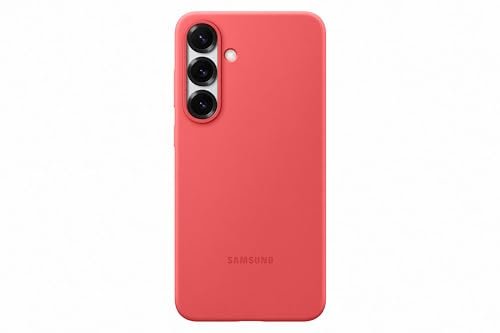 Samsung Silicone Smartphone Case EF-PS936, Hülle für das Galaxy S25+, Handy-Hülle, Silikon, Schutz Case, stoßfest, dünn und griffig, Rot