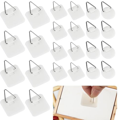 45 Pz Ganci Adesivi per Quadri da Appendere da Parete, Ganci Appendi Quadri Adesivi Senza Chiodi, Ganci Autoadesivi per Quadri, Supporto Gancio Adesivo per Quadri Foto Piatti