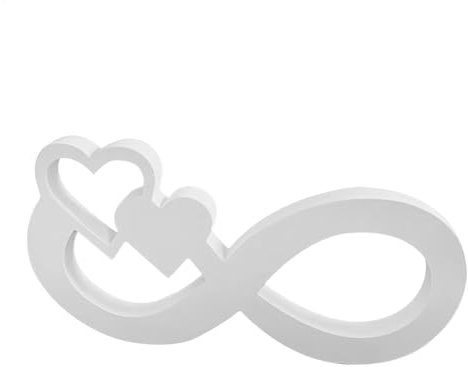 shjxi 3D-Herz-Skulptur, dekorative Unendlichkeits-Herz-Figur, romantische Wohnkultur, moderne einfache Herz-Skulptur für Männer, Frauen, einzigartige herzförmige Dekoration für Wohnzimmer