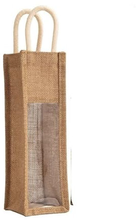 3pcs Red Wine Handbag Wine Gift Box With Window Single Double Bottle Champagne Package Bags Wedding Favors For Guests(S)