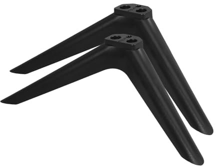 iplusmile Base Per Supporto Tv Da Tavolo Stabile 37-43 Pollici in Plastica Con Viti Per Soggiorno e Camera Da Letto Set Da 2 Pezzi