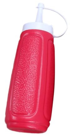 WEKADRIN Botella Exprimible de Roja Ensaladas y Salsas Antigoteo Reutilizable Limpiar