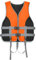 Rettungsweste für Erwachsene & Kinder, Schwimmweste Schwimmhilfe Universal Schnorchelweste Verstellbarem mit Reflektierenden Streifen & Pfeife, Sicherheitsjacke Auftriebsweste für Sup,Orange,S