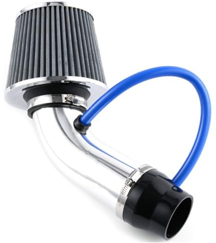 LSYZGRBC Kit Filtro di aspirazione Aria Fredda, per Fiat Panda 3 Series (Type 169) 2003-2024 2025 induzione dell'Aria da 3 76mm a Cono Universale Performance,C