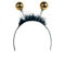Folat Haarreif - Tiara mit Discokugel, Silber