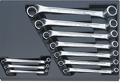 STAHLWILLE 96838107 - Juego llaves de dos bocas en estrella ES 20/10,6x7-30x32 mm peso 2,62 Kg.