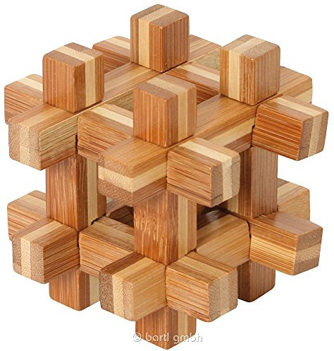 Bambus-Puzzle Kugel im Käfig