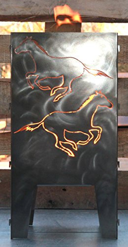 Design in Steel - Feuerkorb Pferd 30 x 30 cm - Serie Coybo