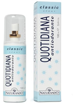 Naturando Quotidiana Desodorante Classic spray con Avellana,Salvia, Mentol y Bisabolol - spray 100 ml