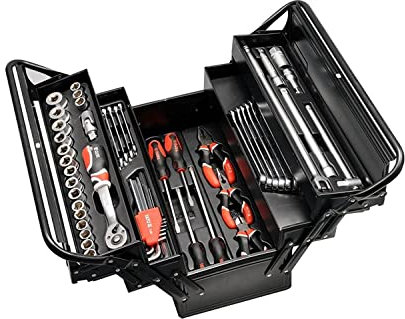 YATO YT-3895 - Caja de herramientas con las herramientas 62pcs
