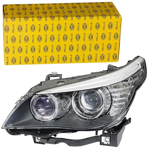 HELLA 164912001 BMW 5 (E60, E61) Passenger Side Headlight Assembly