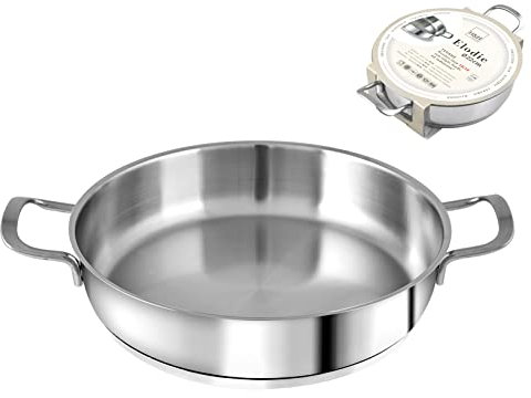 H&h tegame 2 manici elodie in acciaio inox lt 1,5